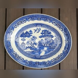 Blue and White Porcelain Serving Platter